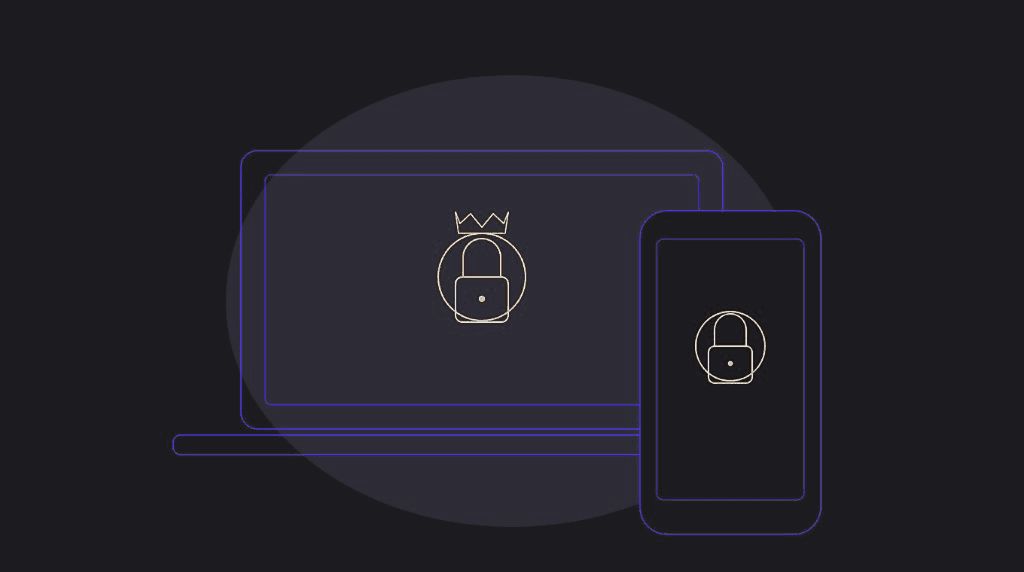 The Polarity Lifestyle — laptop and iPhone with commitment lock